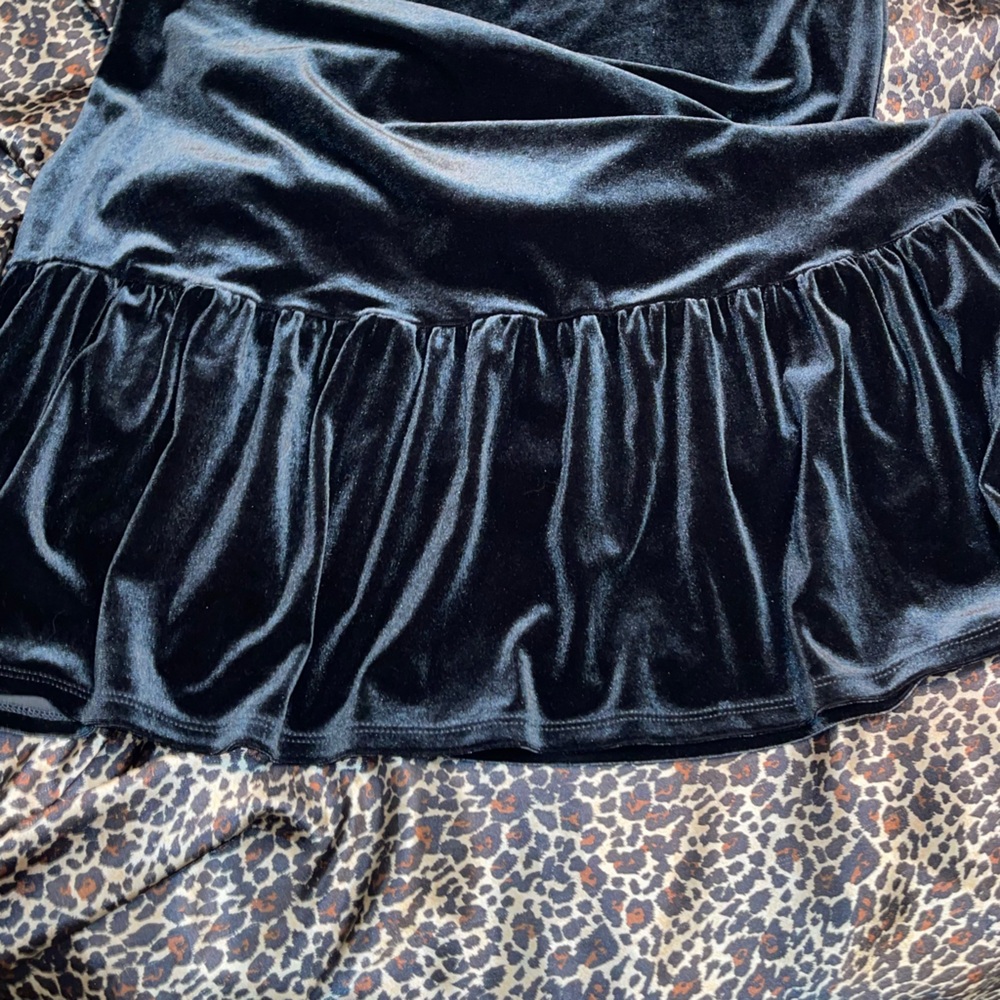 Aeropostale Crushed Velvet Black Dress - Picture 10 of 12